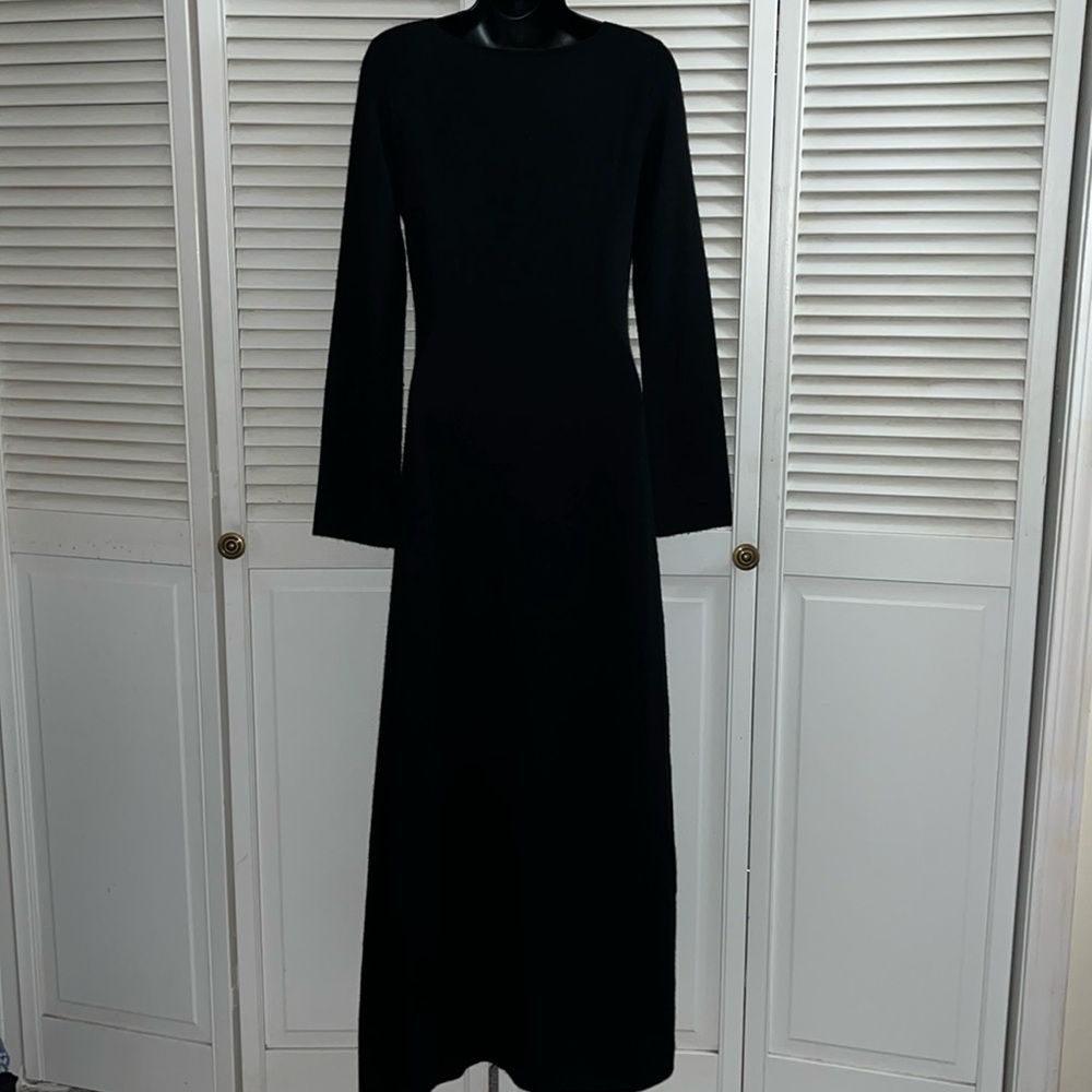 NWOT Peruvian Connection Pima cotton alpaca silk v-neck maxi dress - Picture 7 of 9
